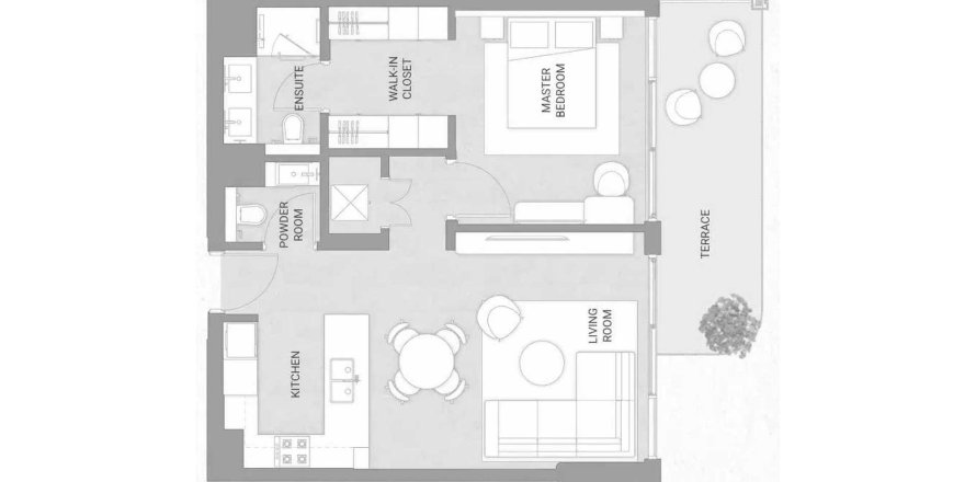 Apartment de 1 dormitorio en Soma Residences Dubai, UAE No. 166845