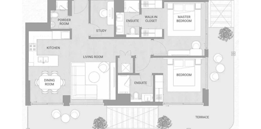 Apartment de 2 dormitorios en Soma Residences Dubai, UAE No. 166847