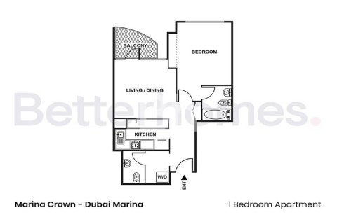 Apartment de 1 dormitorio  No. 115692 18