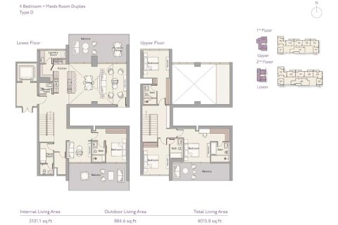 Квартира с 4 спальнями  №109160 5