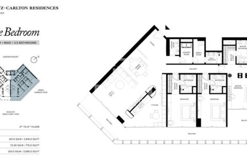 Квартира с 3 спальнями в Al Jaddaf, ОАЭ №84503 11
