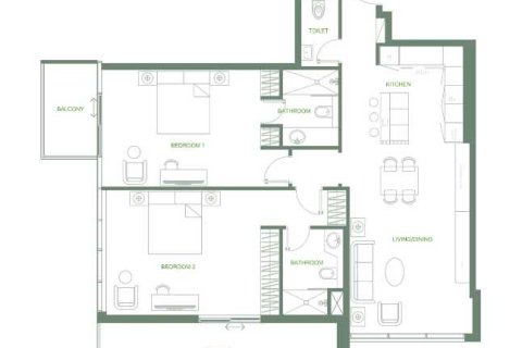2 bedrooms Apartment  No. 108727 11