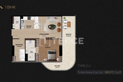 1 bedroom Apartment in Arjan, UAE No. 167437 21