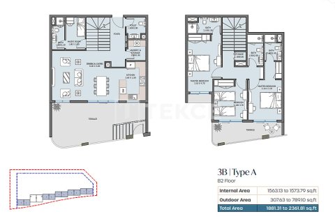 Townhouse de 3 chambres à Khalifa City, UAE No. 151310 17
