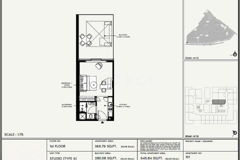 Studio Apartment in Dubai, UAE No. 172262 12