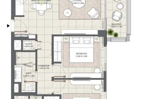 2 غرف نوم شقة  رقم 108681 4