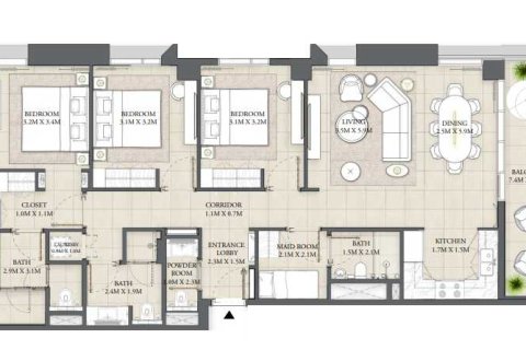 Apartment de 3 dormitorios  No. 108679 4