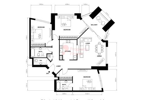 3 bedrooms Apartment in Dubai Marina, UAE No. 199805 3