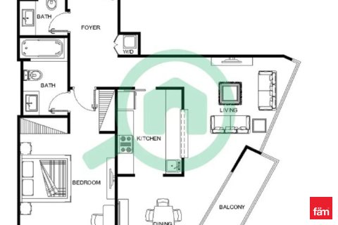 Apartment de 1 dormitorio  No. 134697 11