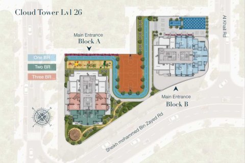 Квартира с 2 спальнями в CLOUD TOWER,  №109032 7