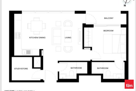 Appartement de 1 chambre  No. 109673 13