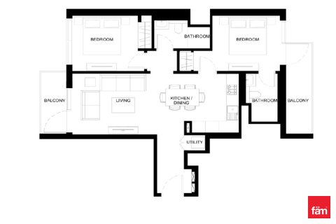 2 bedrooms Apartment No. 108127 13