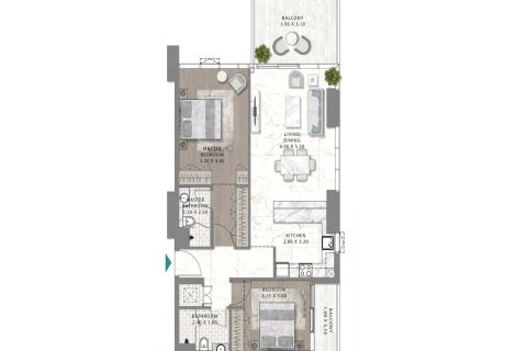 Квартира с 1 спальней в GOLF GATE 2, DAMAC Hills (Akoya by DAMAC), ОАЭ №187126 12