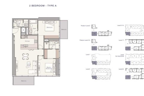 Квартира с 2 спальнями  №108703 4