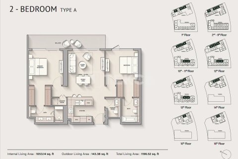 Пентхаус с 3 спальнями  №133945 10