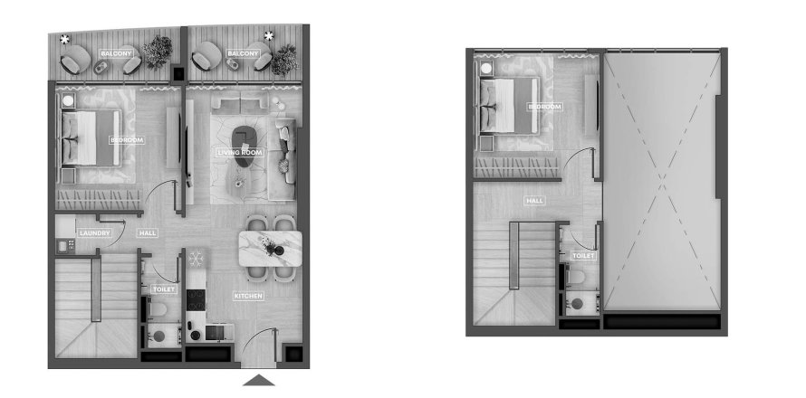 Apartment de 3 dormitorios en SkyHills Astra Al Barsha South, UAE No. 98107