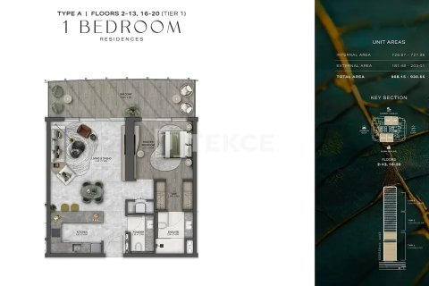 Appartement de 3 chambres à Dubai, UAE No. 136232 26