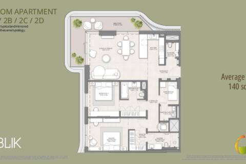Appartement de 2 chambres  No. 109807 10