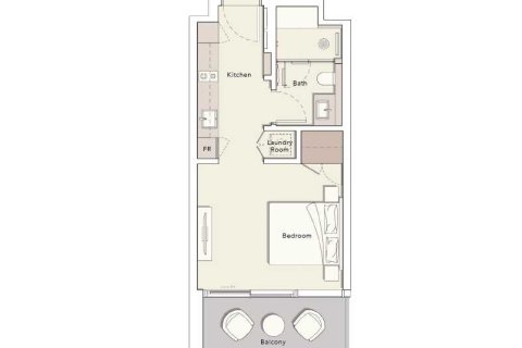 Appartement de Studio à ONE RIVER POINT  No. 108805 4