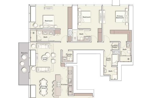 3 bedrooms Apartment in ONE RIVER POINT  No. 108802 5