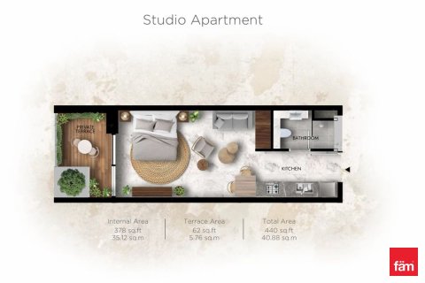 39.2m² Apartment in Dubai, UAE No. 169355 11
