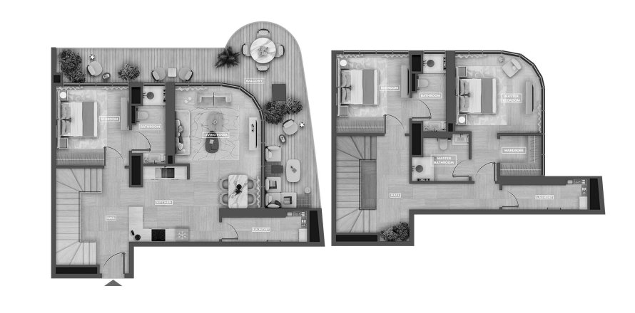 Apartment de 3 dormitorios en SkyHills Astra Al Barsha South, UAE No. 98111