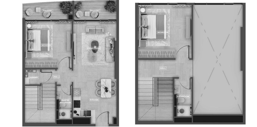 Appartement de 3 chambres à SkyHills Astra Al Barsha South, UAE No. 98110