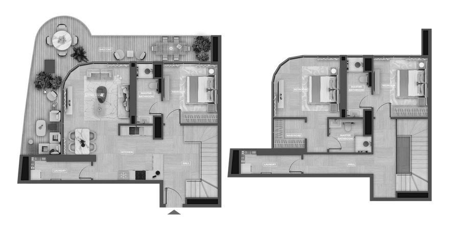 Apartment de 3 dormitorios en SkyHills Astra Al Barsha South, UAE No. 98112