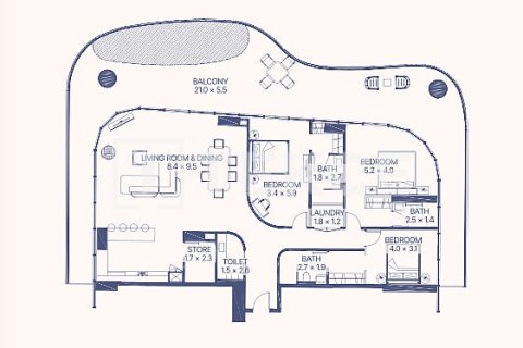Apartment de 2 dormitorios en Al Marjan Island, UAE No. 105072 12