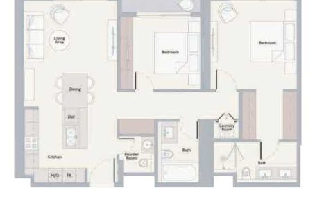 Квартира с 2 спальнями  №108999 5