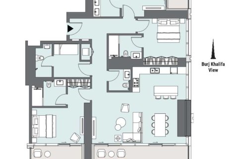 Квартира с 3 спальнями  №109202 8