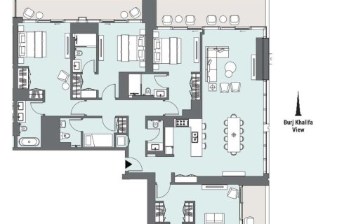 Квартира с 4 спальнями  №109208 9