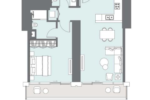 Квартира с 1 спальней  №109204 8