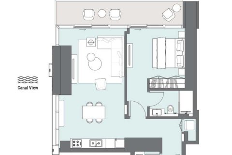 Квартира с 1 спальней  №109206 9