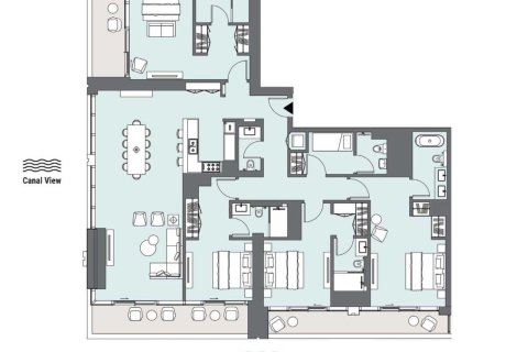 4 غرف نوم شقة  رقم 109207 9