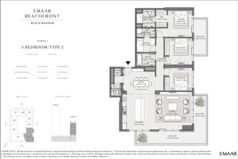 3 bedrooms Villa in EMAAR Beachfront, UAE No. 5179 1