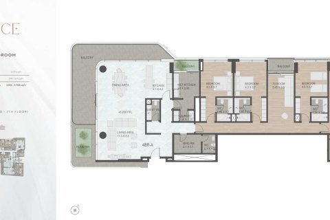 4 غرف نوم شقة  رقم 108699 4