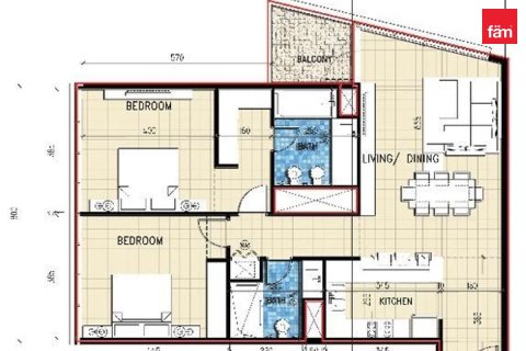 Appartement de 2 chambres à Dubai, UAE No. 205127 21