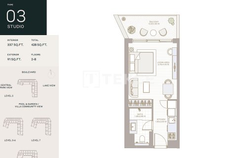 3 bedrooms Duplex in Dubai, UAE No. 140989 19