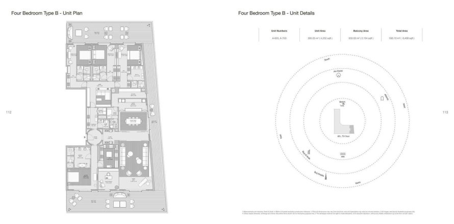 Квартира с 4 спальнями в ARMANI BEACH RESIDENCES, Пальма Джумейра, ОАЭ №97669