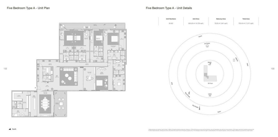 Apartment de 5 dormitorios en ARMANI BEACH RESIDENCES Palm Jumeirah, UAE No. 97670