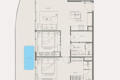 Apartment de 3 dormitorios en Arjan, UAE No. 210787 28