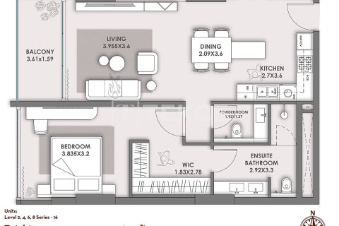 Apartamento tipo estudio Estudio en Al Satwa, UAE No. 210788 25