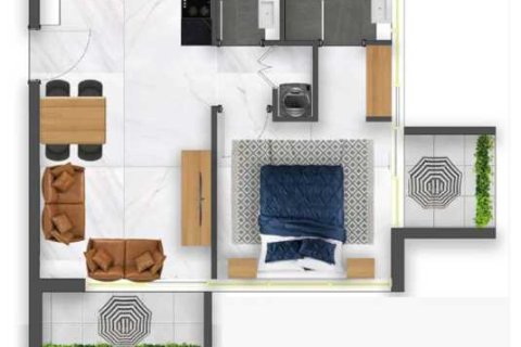 Квартира с 1 спальней  №108988 5