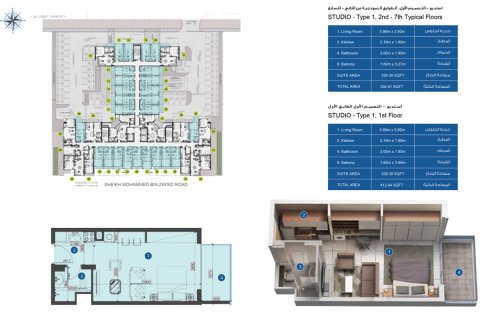 Apartamento tipo estudio Estudio en Dubai, UAE No. 170501 8