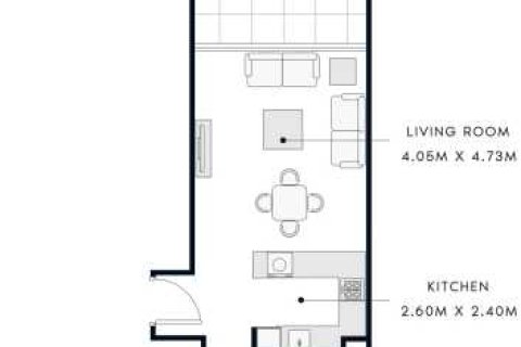Apartamento tipo estudio Estudio en Meydan, UAE No. 170499 6