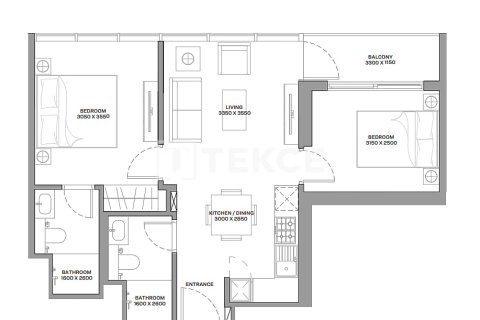 3 غرف نوم شقة  رقم 135333 13
