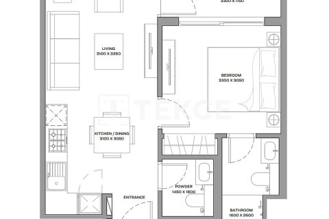 3 غرف نوم شقة  رقم 135333 12