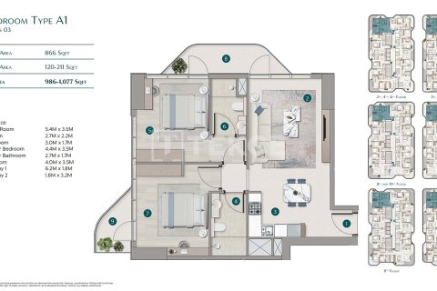 Appartement de 2 chambres  No. 124821 30