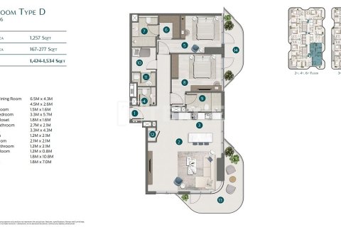 Appartement de 2 chambres  No. 124821 22